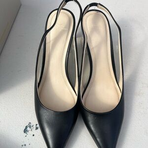 Marc Fisher Black Slingback Heels